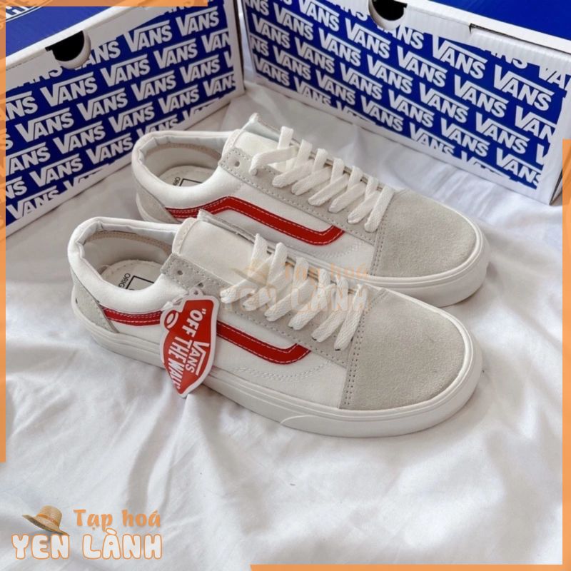 [FULLBOX] Giày Vans Caro checkerboard đỏ đen size 36->43