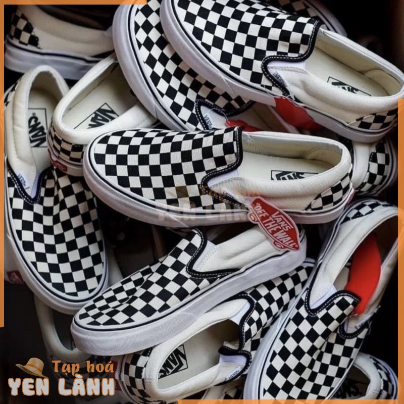 [Chính Hãng  ] Giày Vans Slip on Checkerboard, thanh lịch