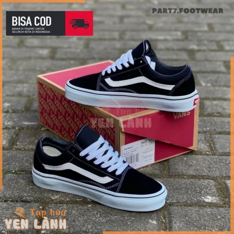 Người bán cao cấp!! Vans Old Skhool Giày Sneaker Nam Vans Đen Trắng / Giày thể thao Giày thể thao Bé trai / Giày thể thao Nam Nữ Vans Old Skool Chất liệu vải cao cấp RMRD