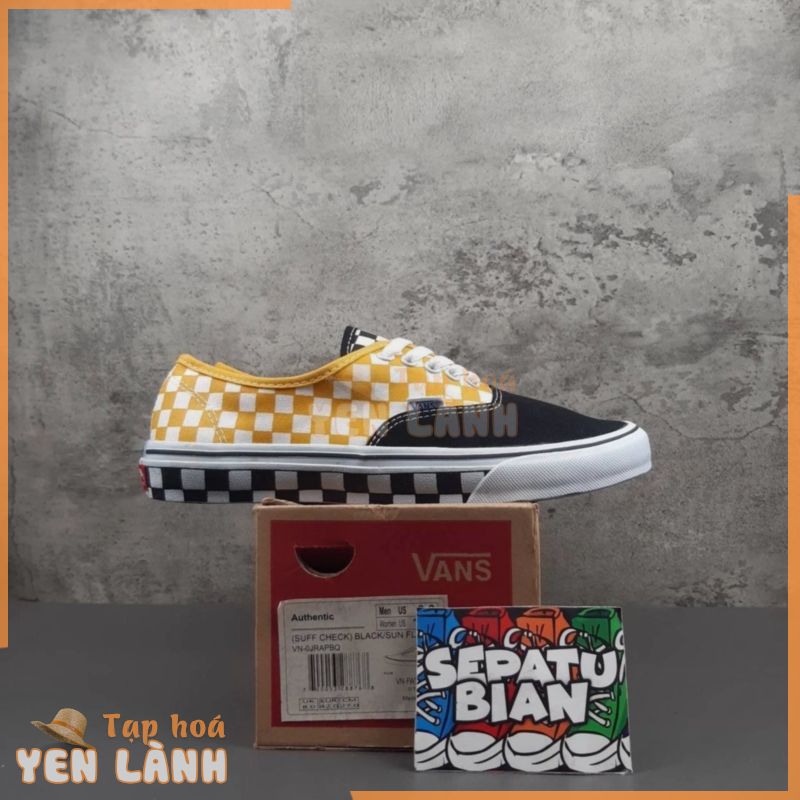 Giày hoa hướng dương màu đen Vans đích thực