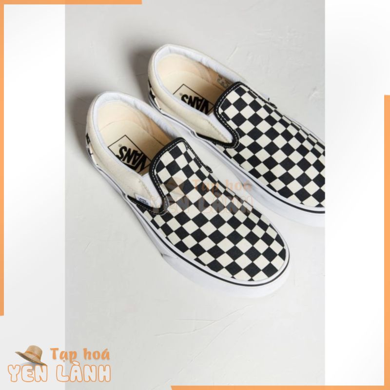 Giày VANS Slip On Checkerboard – Màu Black/White – Size 7.5