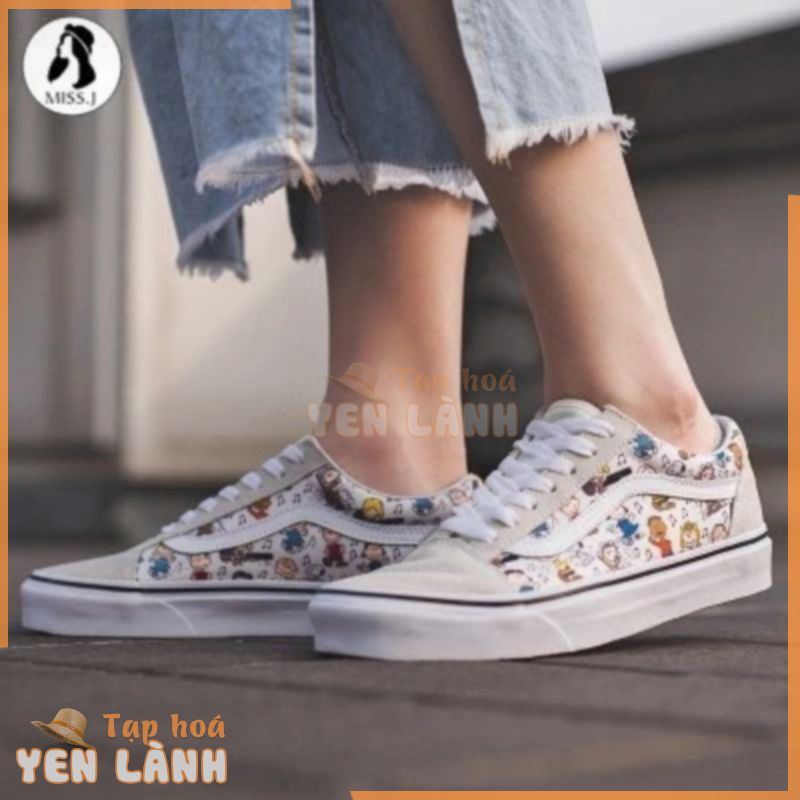 Nike [Hàng có sẵn] Giày vải Vans x Peanut Snoopy OS Unisex 43jpnk