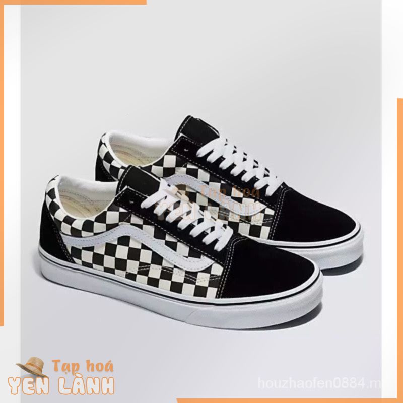 VANS Giày Oldskool chống nước cao màu đen trắng VANZ Giày chống nước Unisex Trung Quốc