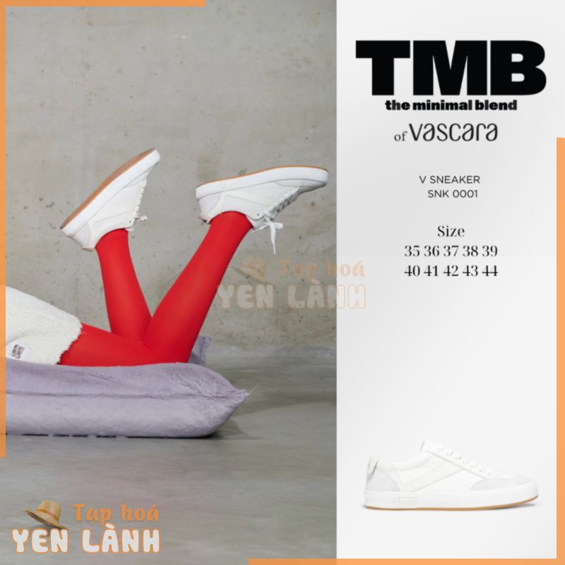 Giày thể thao lưu hóa V SNEAKER màu trắng SNK 0001 – TMB of Vascara