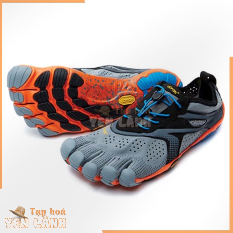 Giày ôm chân Vibram Fivefingers V-Run Màu Xám Xanh Lam Cam