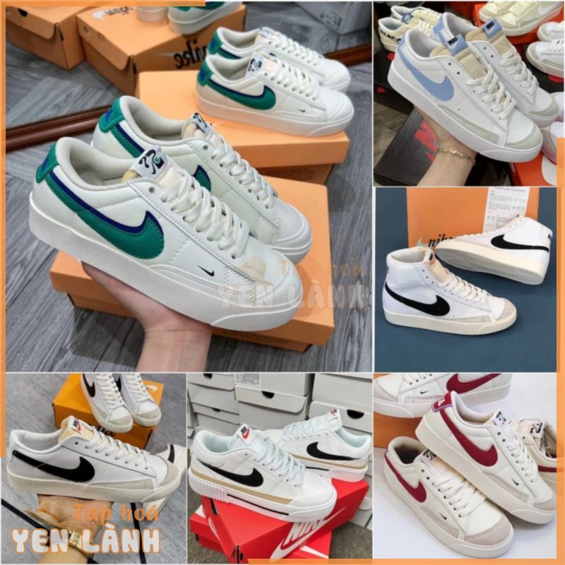 Giày_nike blazer low 77 fitness red, Giày_nike blazer cổ thấp nam nữ, Vintage trắng vạch đen cổ thấp