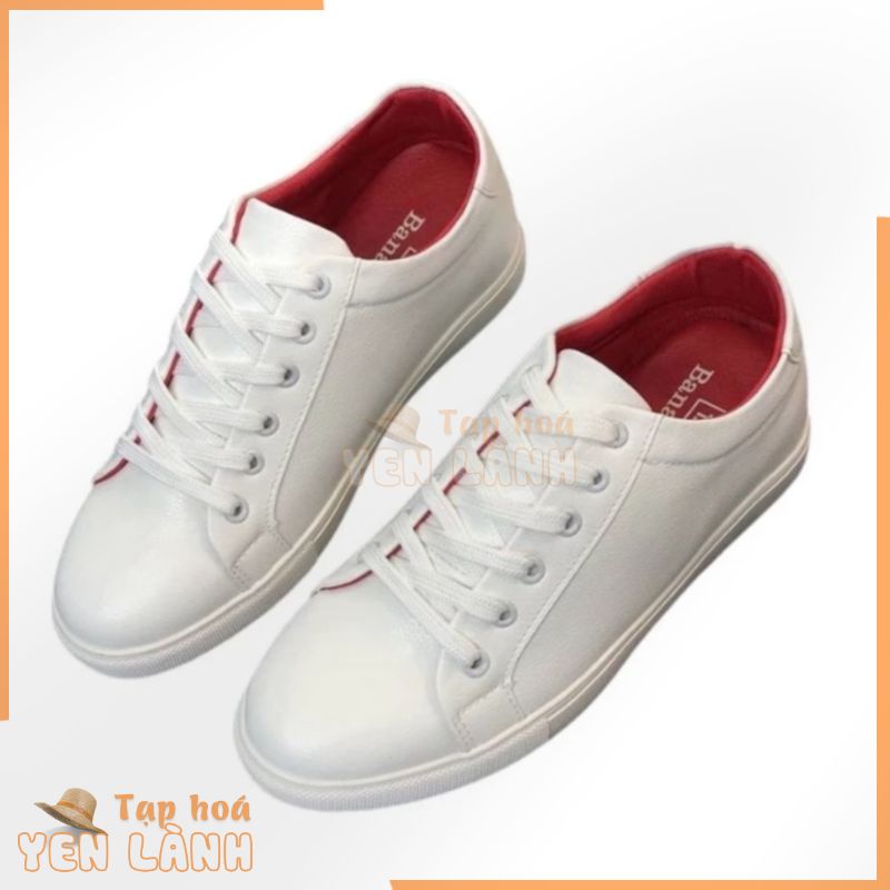 Giày thể thao sneaker nam màu trắng (bata trắng)