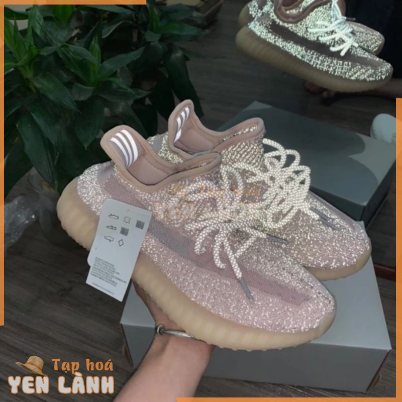 ⚡ Tổng Xả Kho. | Ảnh Thật | Giày Yeezy 350 Hồng Phản Quang NEW hot . NEW .