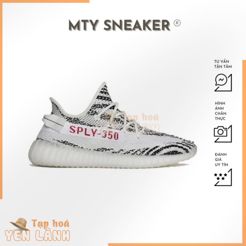 [ MTy Sneaker Store ] Giày thể thao Yeezy 350 Zebra , ngựa vằn S’Cấp, đế bost nén full box + phụ kiện đi kèm