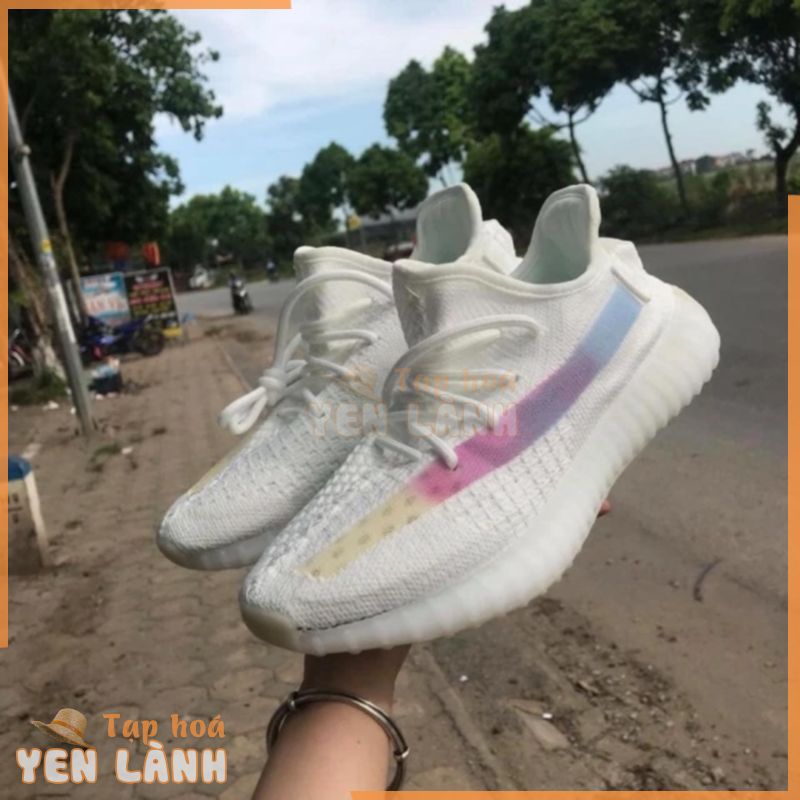 [ Sale Đón Tết]. | Đọc Phần Mô Tả | Giày Yeezy 350 V2 White Đổi Màu Nam Nữ