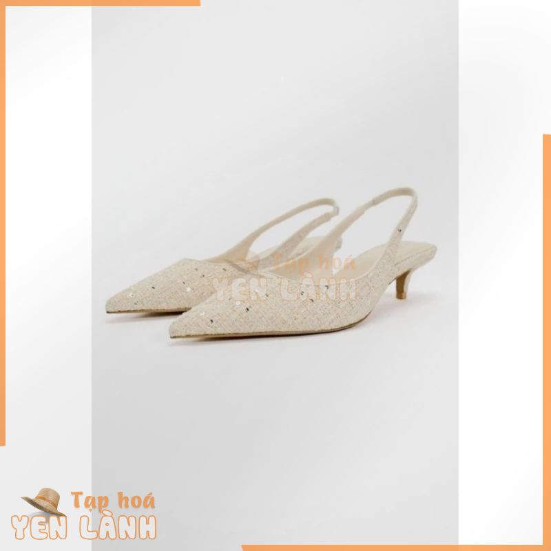 Giày nữ dáng slingback hiệu zara chính hãng