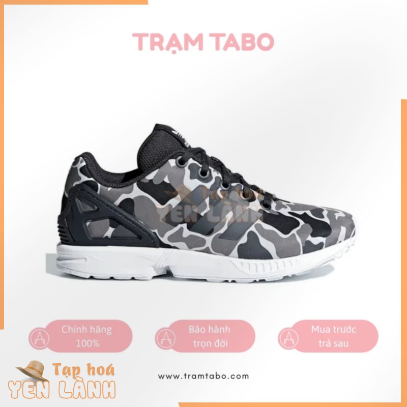 [CHÍNH HÃNG] AQ1735 – GIÀY NỮ ADIDAS ZX FLUX CAMO – MÀU TRẮNG/ĐEN/XÁM/CAMO