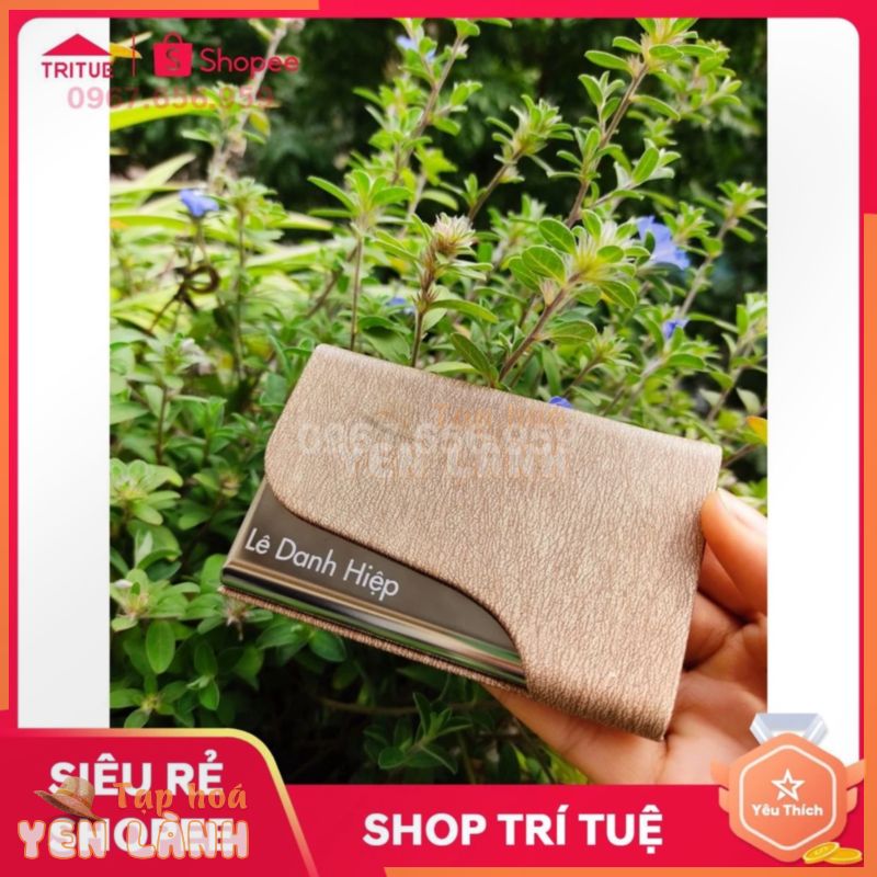 Hộp đựng card visit đẹp tặng sếp nữ, Ví đựng danh thiếp bỏ túi cho nữ, Ví đựng thẻ khắc theo yêu cầu đẹp cho nữ