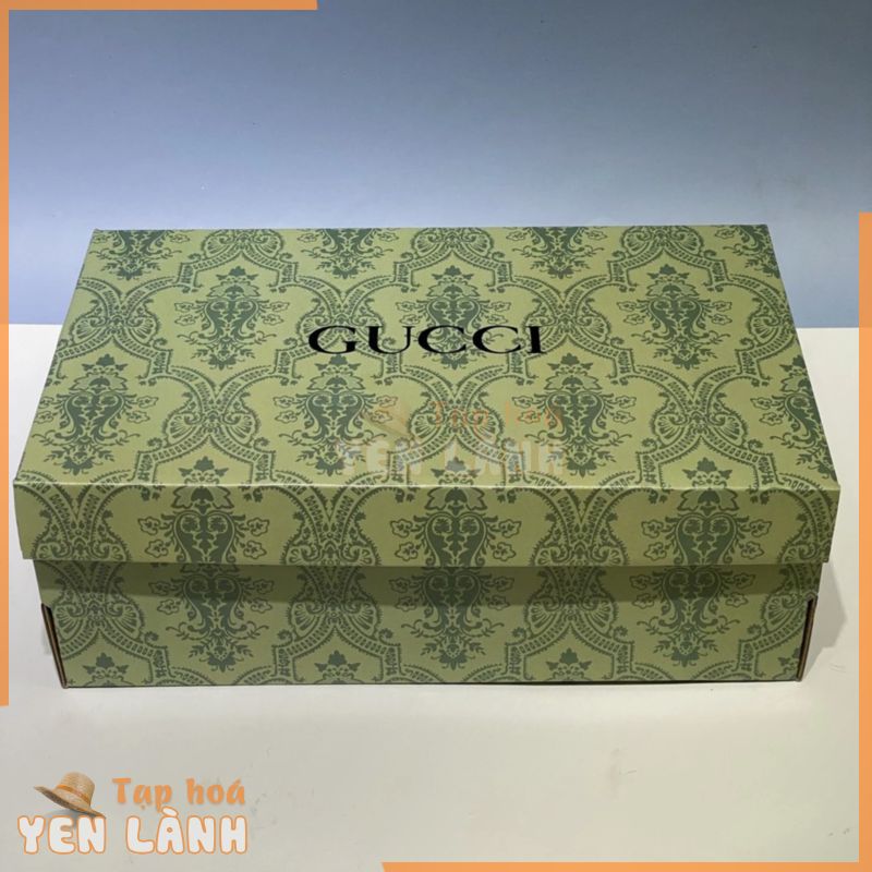 -50% Hộp giấy carton Gucci đựng giày dép quần áo mũ nón gói quà đóng hàng giá rẻ kèm bill thẻ giấy lụa nhật