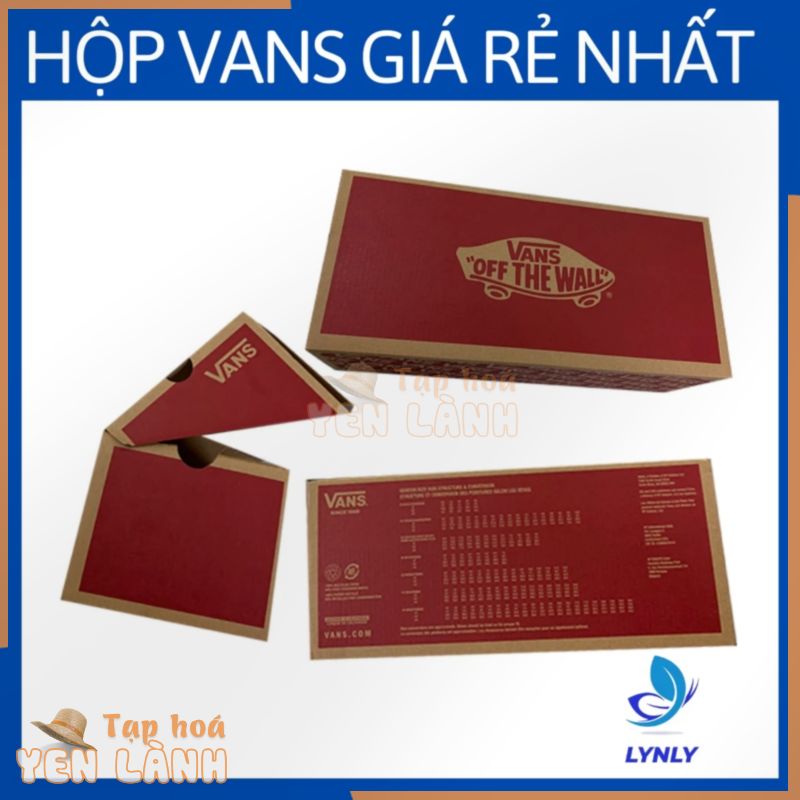 [SIÊU CẤP GIÁ RẺ] Combo 10 Hộp Giày Vans Đỏ, Box Đựng Giày Dép Mẫu Chuẩn Giá Rẻ