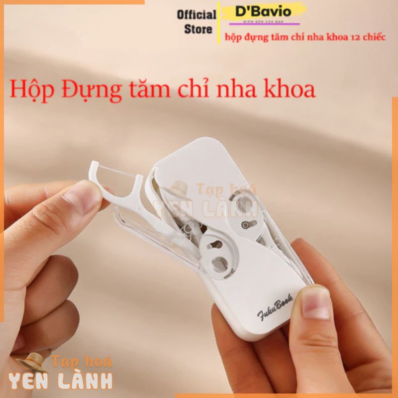 Hộp đựng tăm chỉ nha khoa mini bỏ túi tiện lợi chống nước chống bụi bẩn – Dbavio