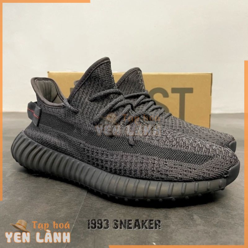 [1993 SNEAKER] Giày Yeezy350 Statics Black đế hạt nén hộp cứng (bản phản quang)