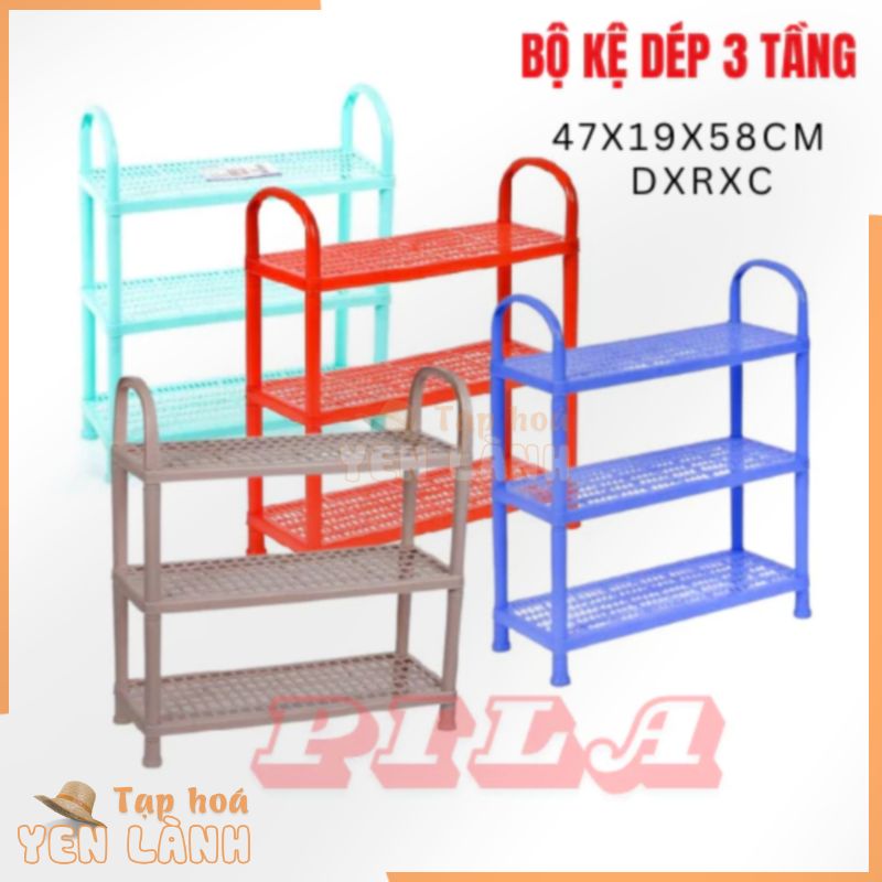 Kệ Để Giày Dép 3 Tầng , Kệ Dép Kệ Sách Nhựa Đẹp Bền Màu