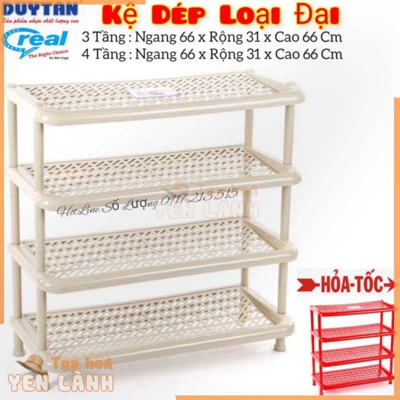 Kệ dép nhựa duy tân Loại Đại 3 & 4 tầng