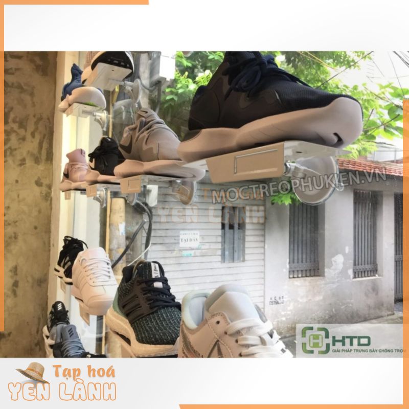 KỆ TRƯNG BÀY GIÀY, GIÁ ĐỠ GIÀY DÉP SHOP “HÍT KÍNH” ( set 10 cái )