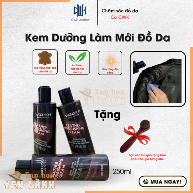 Kem dưỡng làm mới đồ da, chuyên dùng dưỡng áo da, làm bóng túi da, giày da.