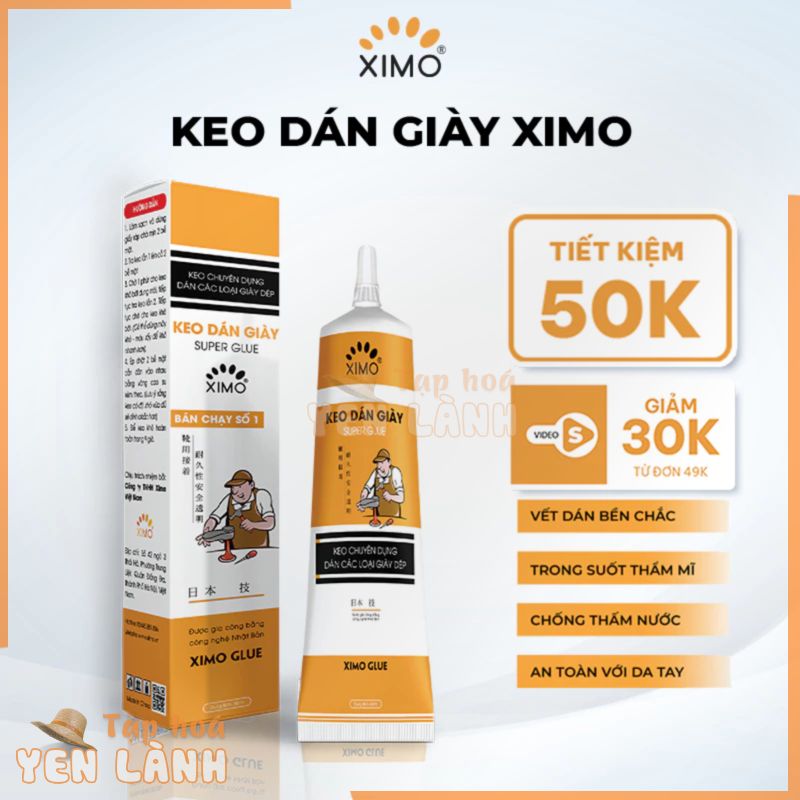 Keo Dán Giày Nhiệt Super Glue XIMO 110ml Siêu Dính Cao Cấp, Chống Nước Tốt KDG07