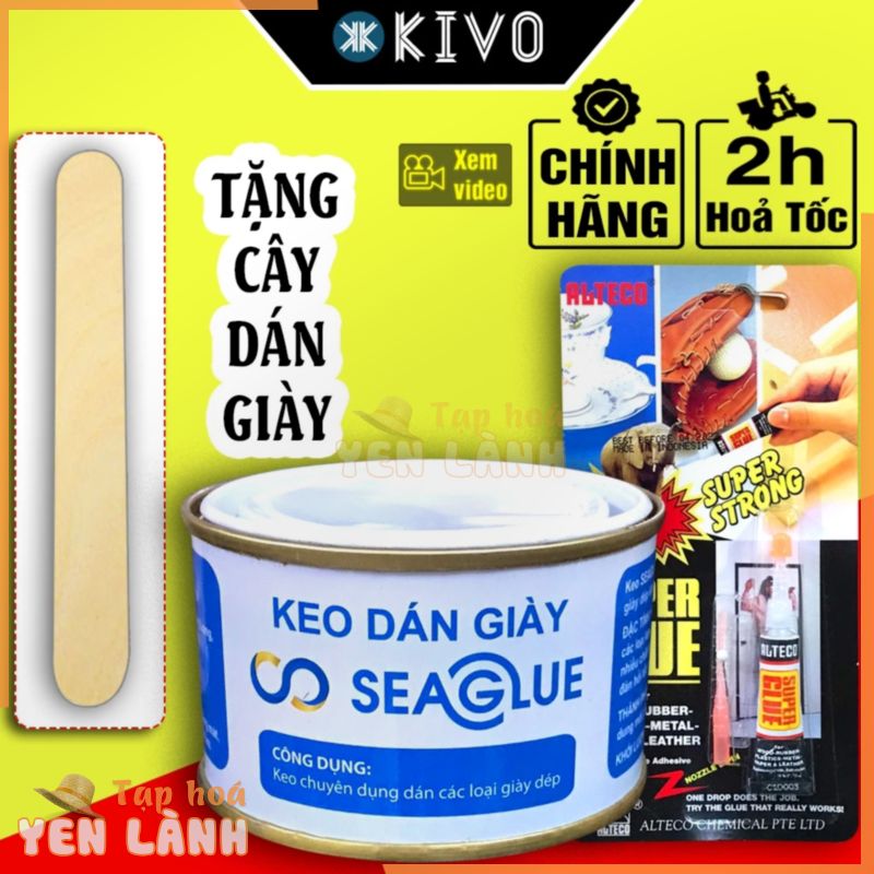 Keo Dán Giày Đa Năng SeaGlue CHÍNH HÃNG 100Gr/ Voi Thái 3Gr – Keo Dính Giày Dép Siêu Dính – Phụ Kiện Giày Dép Kivo