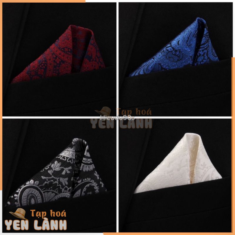 Khăn bỏ túi áo vest dự tiệc / pocket square nhét túi áo trang trí