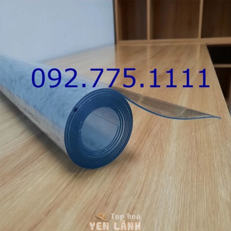 Tấm nhựa dẻo (Rộng 1,2m) trong suốt giả kính | PVC dẻo trải bàn trang trí nhà cửa | Tấm nhựa PVC