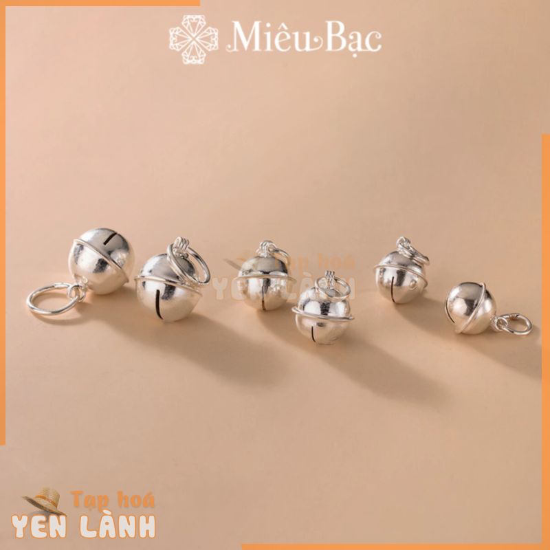 Chuông Bạc Ta MIÊU BẠC Phụ kiện Mix charm vào lắc tay, lắc chân, vòng cổ Charm Chuông kêu size 6mm 8mm Lục Lạc MK02-6