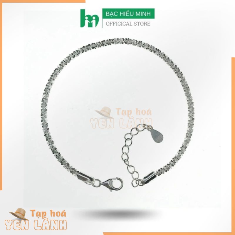 Lắc Tay Nữ Bạc ý 925 Lông Phụng Tuyệt đẹp Nữ Tính Free size BẠC HIỂU MINH LTU523