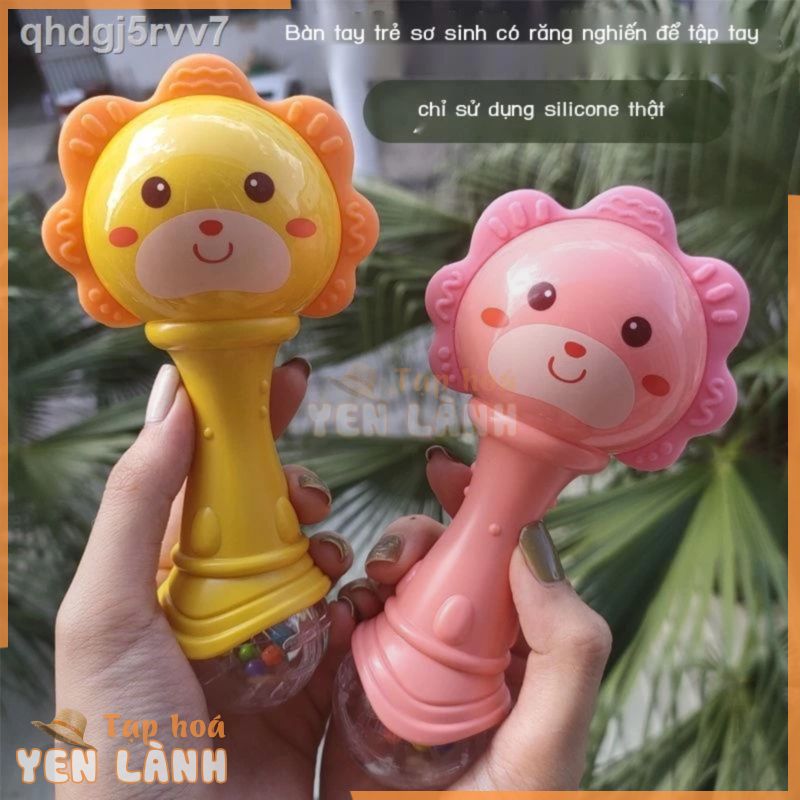 ♘ ☎ (Date mới)Đồ chơi bé 0-1 tuổi có thể cắn lúc lắc tay 3 bé sơ sinh 6-12 tháng bé trai và bé gái cắn răng hàm để xoa c