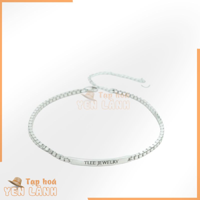 Lắc tay bạc đôi thanh bạc cao cấp S925 TleeJewelry LT0138 ( MIỄN PHÍ KHẮC CHỮ THEO YÊU CẦU)