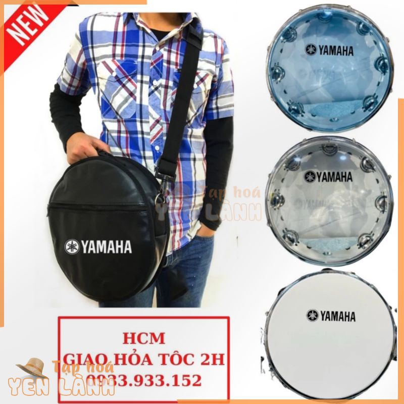 Trống Gõ Bo Yamaha Tambourine – Trống Lắc Tay Tambourine Yamaha Inox Cao Câp ( Tặng Kèm Chìa Khoá Căn Chỉnh Mặt Trống )