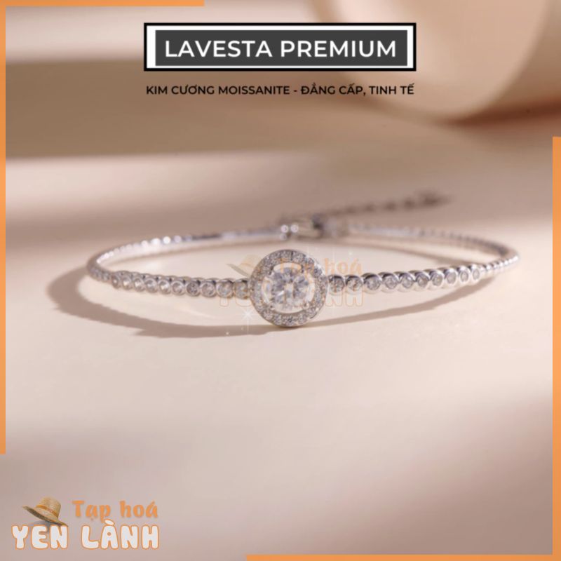 Lắc tay kim cương nhân tạo Moissanite 5 ly kiểm định GRA LAVESTA KC32 Cara sang chảnh, thời thượng