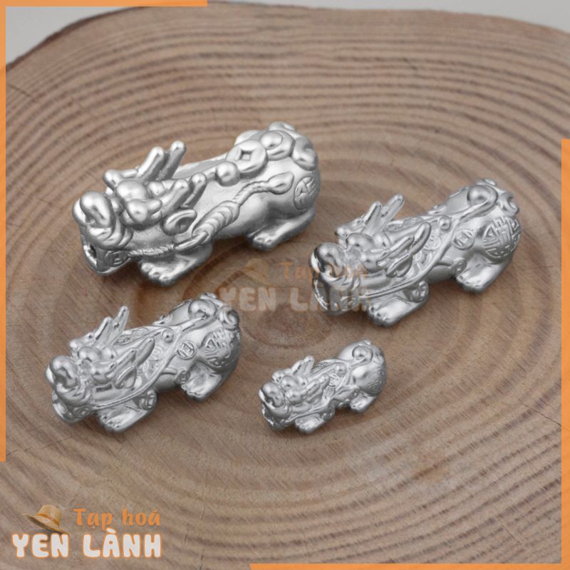 Tỳ hưu Bạc Ta MIÊU BẠC Phụ kiện Mix charm vào lắc tay, vòng cổ Charm tỳ hưu size 8mm 10mm 12mm 14mm C50000