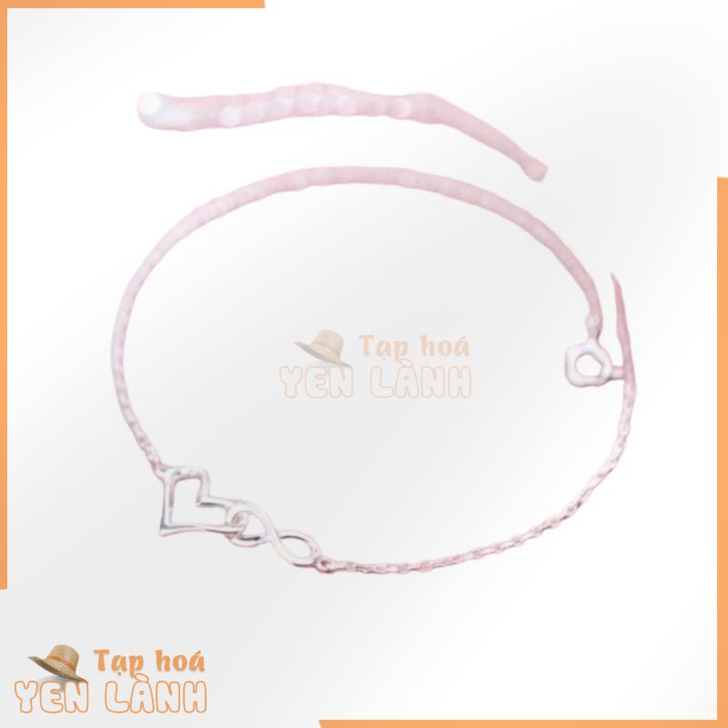 Lắc tim vô cực bạc 999 cao cấp  YN JEWELRY