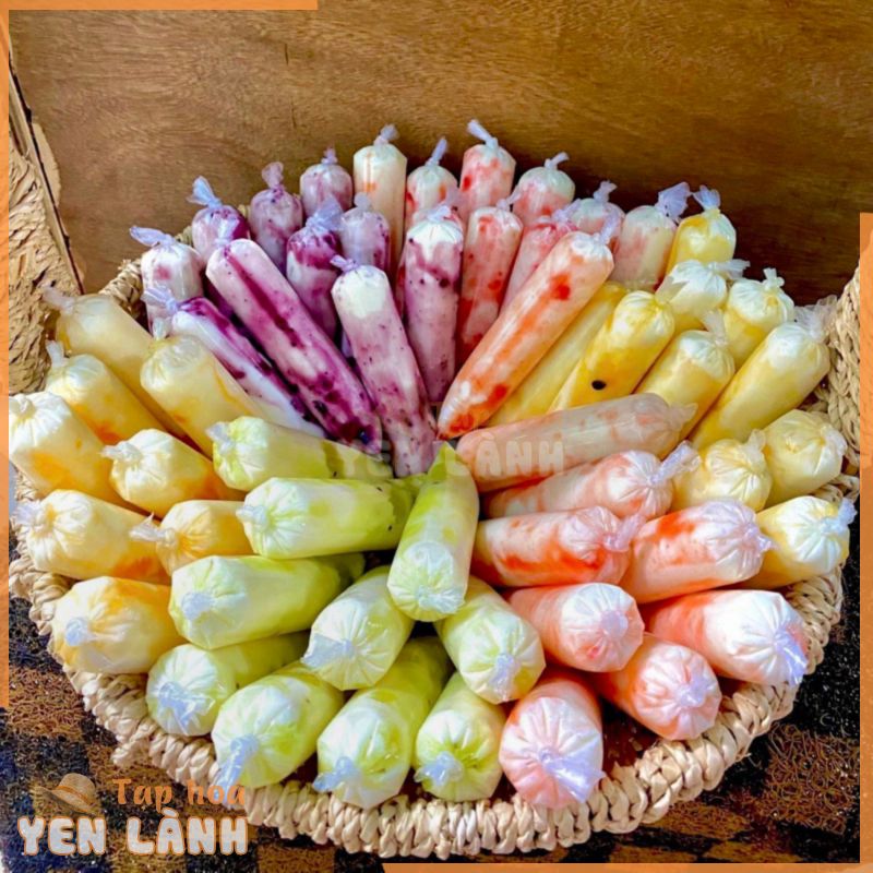 Túi nilong làm kem, sữa chua các cỡ 100g (~160c)