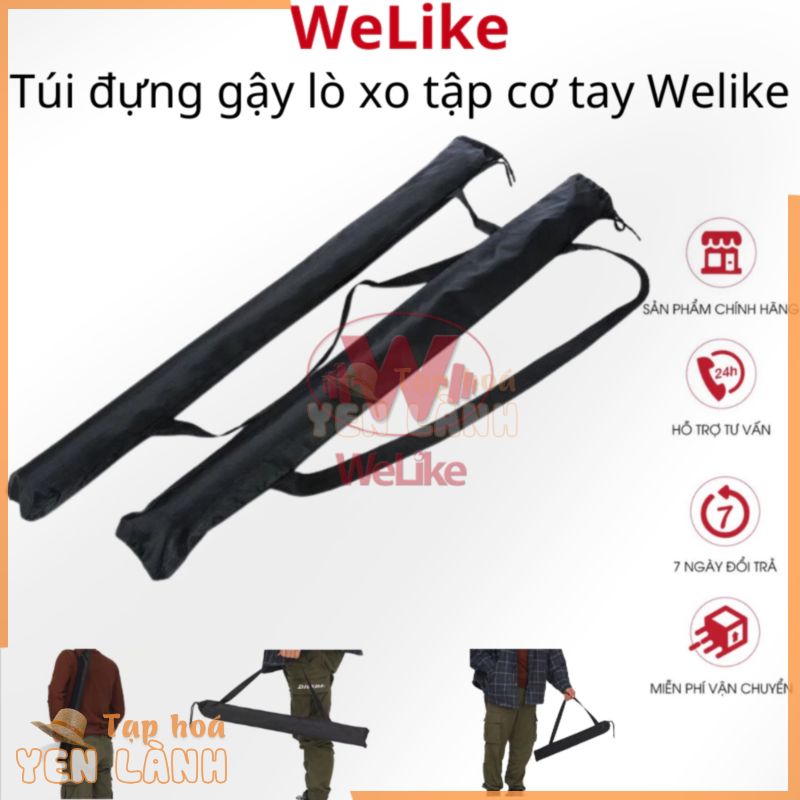 Túi đựng gậy lò xo tập cơ tay Welike đựng đồ dùng tập thể dục thể thao đa năng chất liệu vải dù nhỏ gọn dễ dàng mang đi