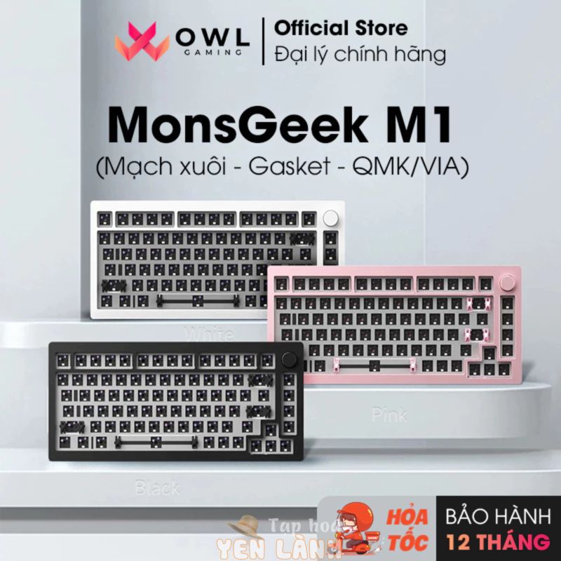 [Bản chính hãng] Kit bàn phím cơ MonsGeek M1 QMK (Mạch xuôi – QMK/VIA – PCB Stab) (Hàng chính hãng)