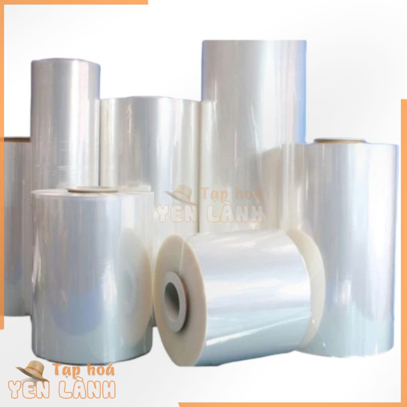 Màng co pvc sấy nhiệt Đủ kích thước- bọc lọ, chai, nắp, hũ, hộp, lốc, hộp giấy, giày dép, túi, màng co dạng ống trong