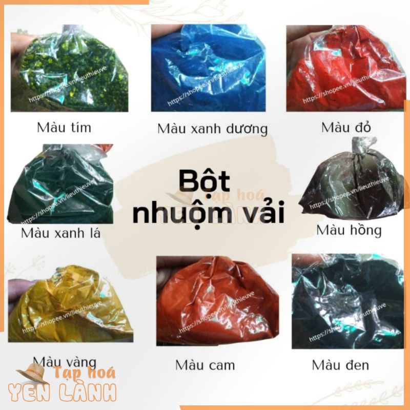 Bột màu nhuộm quần áo, giày, vải