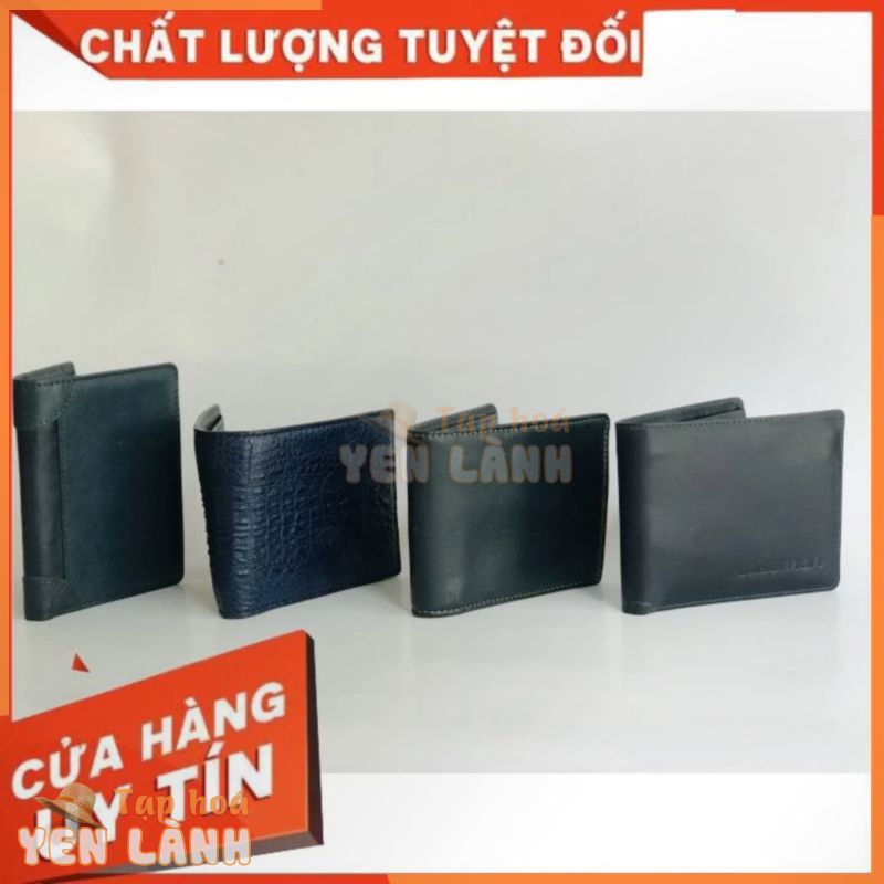 Ví Da Nam Màu Xanh Hợp Cho Người Mệnh Mộc Kích Thước Chuẩn 12x10cm