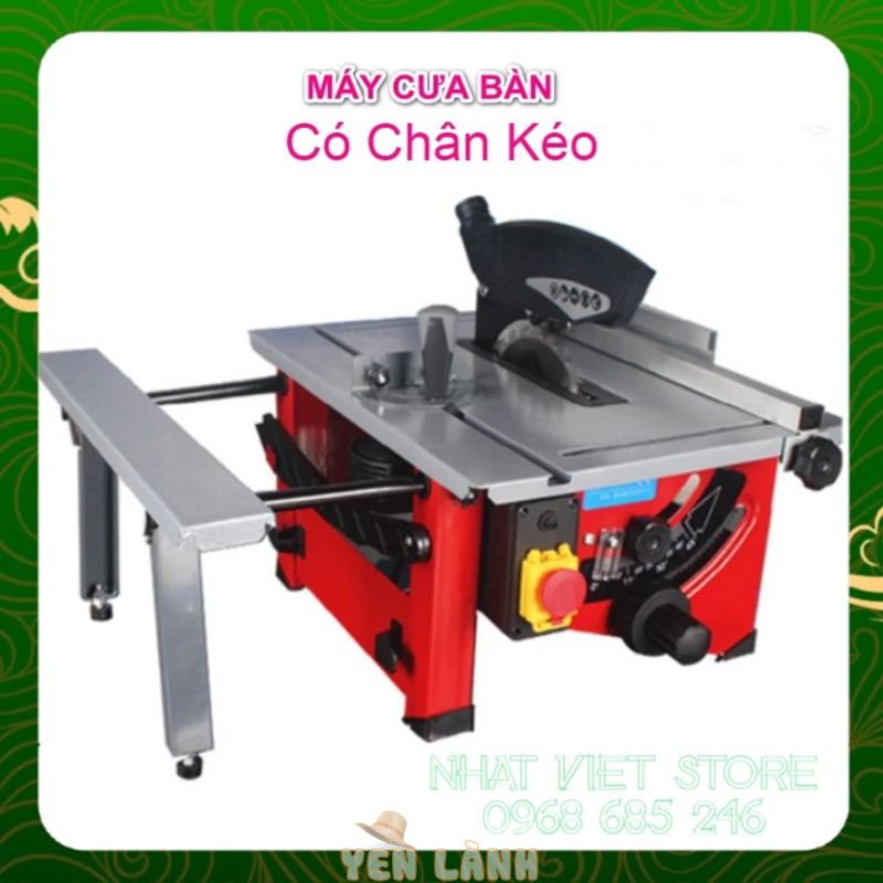 Máy cưa bàn mini trượt CÓ BÀN KÉO tiện lợi cho gia đình máy cắt gỗ đa năng