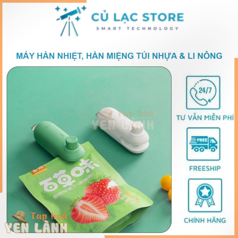 Máy hàn & cắt miệng túi bóng, hàn nhiệt niêm phong túi ni lông