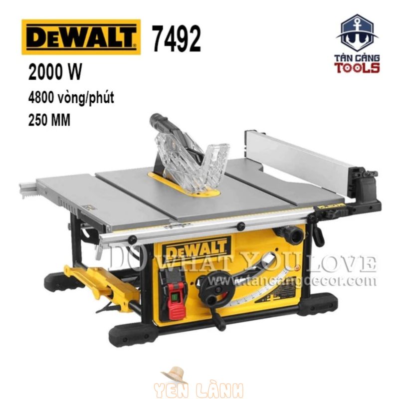 Máy Cưa Bàn DeWalt DWE7492 Bản Đầy Đủ + Tặng Kèm Lưỡi Cưa Freud 40 T