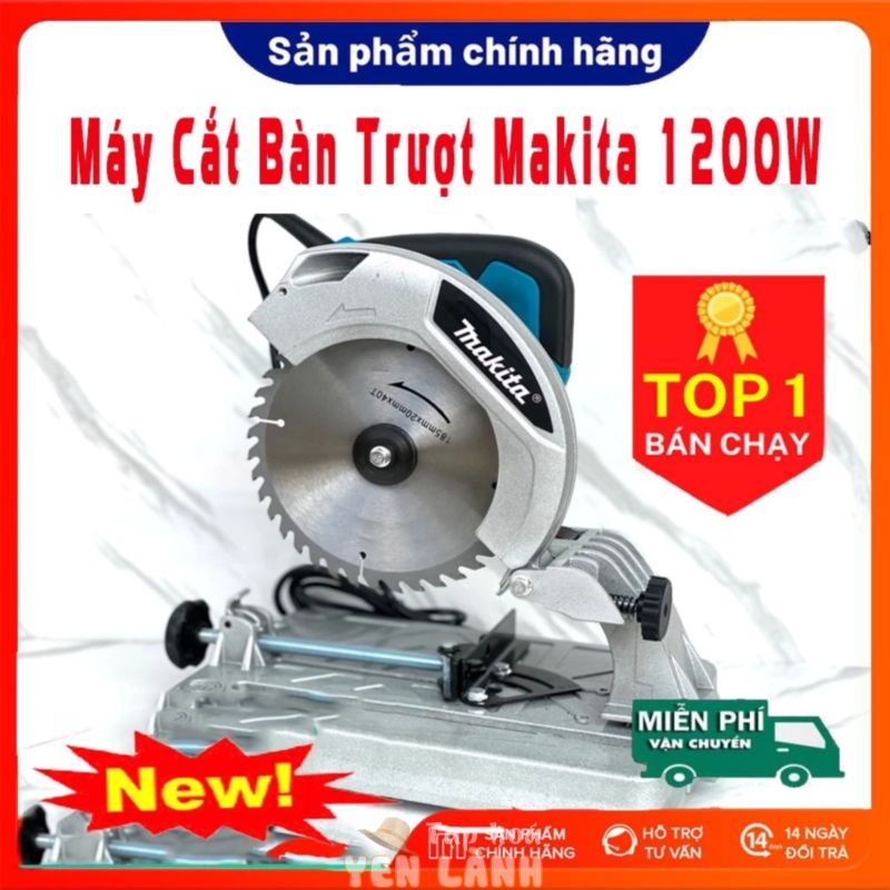 Máy cắt sắt bàn trượt mini Makita 185mm, công suất 1200w – Máy cắt sắt makita, máy cắt sắt bàn