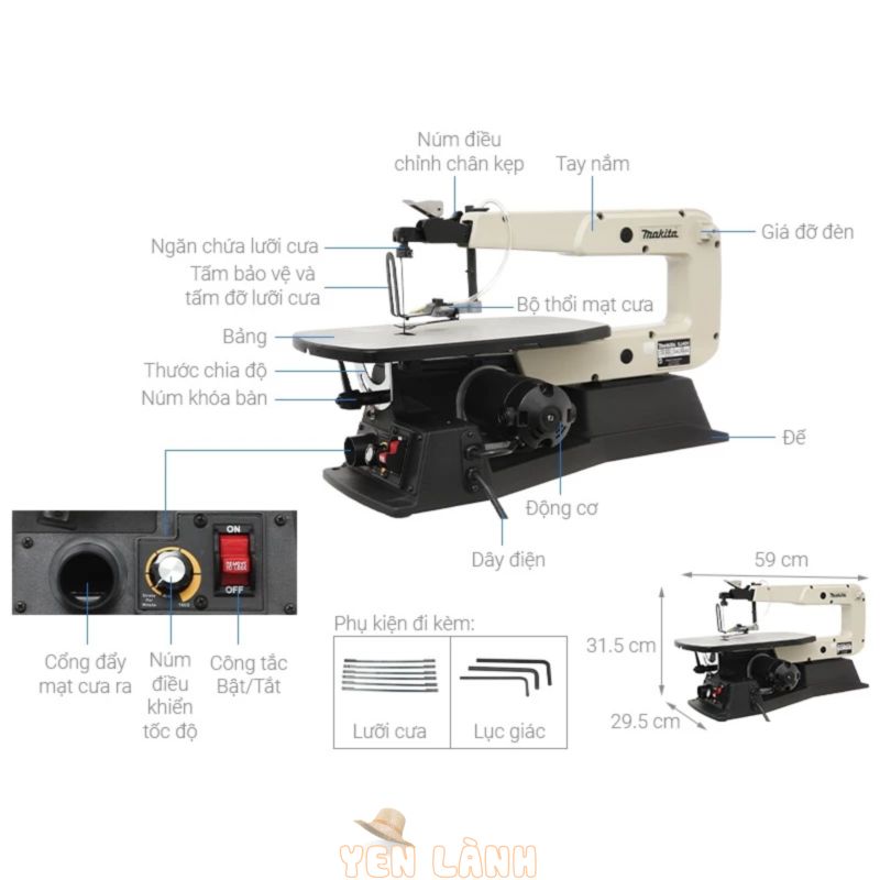 Máy Cưa Lọng Chỉ Bàn MAKITA SJ401 (50W) – Chính Hãng