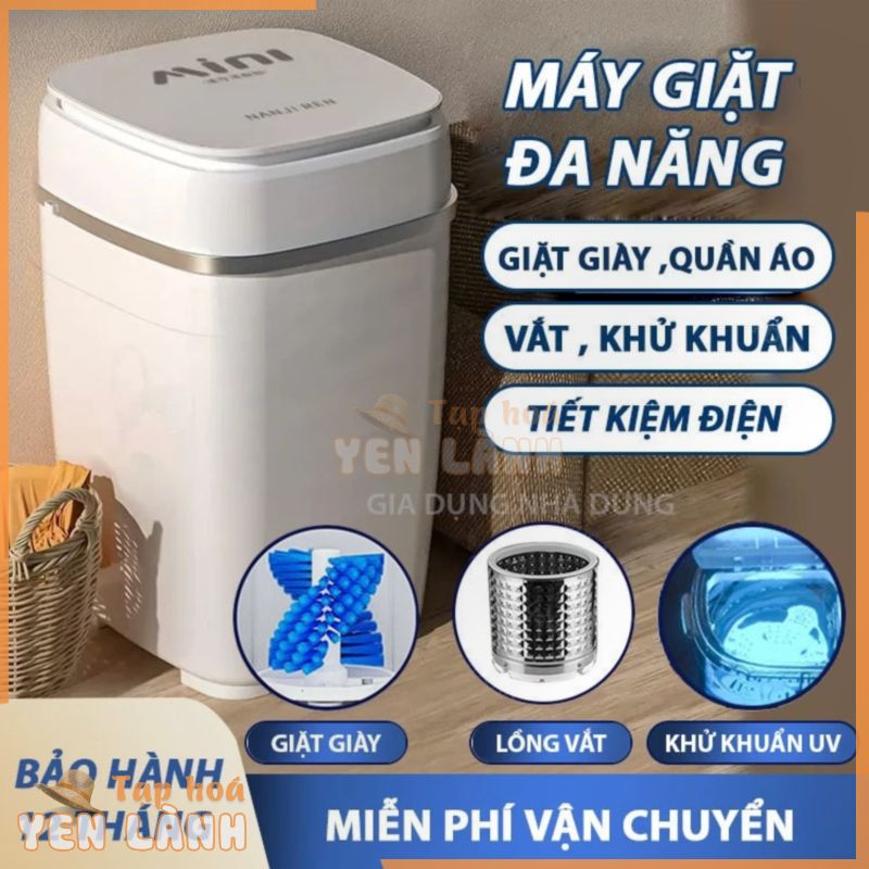 Máy giặt MINI GHM – giặt giày quần áo vắt , tia UV , hẹn giờ – bảo hành 12 tháng