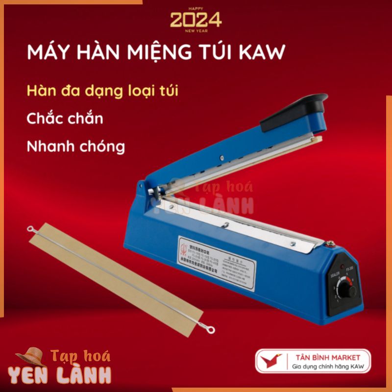 Máy hàn miệng túi Kaw – Kích Thước 20cm 30cm 40cm, Hàn Nhanh, Đa Dạng Loại Túi, Dễ Dàng Sử Dụng